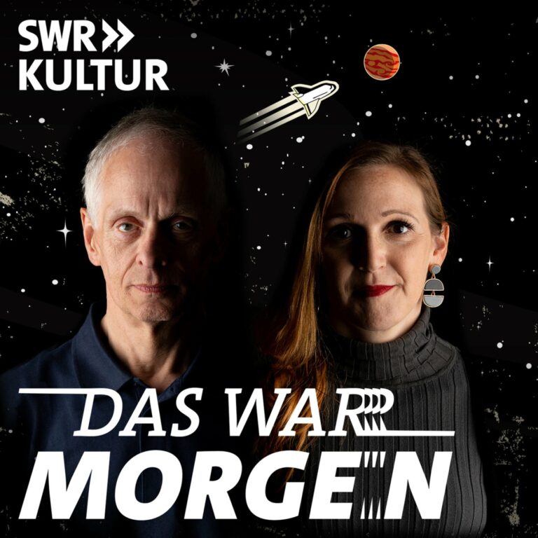Trailer zum Science-Fiction-Podcast „Das war morgen“ mit Isabella Hermann und Andreas Brandhorst